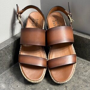 Naturalizer Tan Leather Sandals
